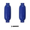 vidaXL Odbojnice do łodzi, 2 szt., niebieskie, 69x21,5 cm, PVC