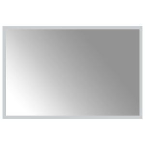 vidaXL Lustro łazienkowe LED przezroczysty 60 x 40 cm szkło hartowane