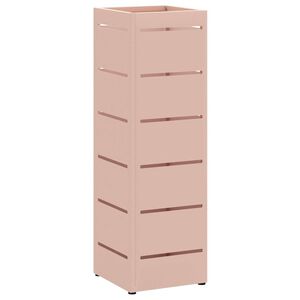 vidaXL Stojak na Parasol Deszczowy r&oacute;żowy 15,5 x 15,5 x 49 cm Stal