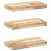 vidaXL P&oacute;łki ścienne, 3 szt., 60x20x4 cm, surowe lite drewno akacjowe