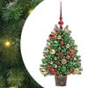 vidaXL Sztuczna choinka z 150 diodami LED Zielony 75 cm PE i PVC