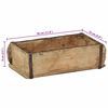 vidaXL Taca 4 pcs Brązowy 30 x 15 x 9 cm Lite Drewno Recyklingowe