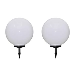 vidaXL Lampy do oświetlenia ścieżki, 2 szt, LED, 50 cm, ze szpikulcami