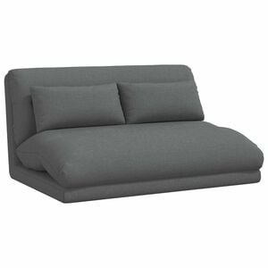 vidaXL Regulowany fotel na podłogę ciemnoszary tkanina