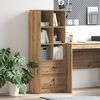 vidaXL Highboard z szufladą Dąb rzemieślniczy 45,5 x 34 x 127 cm