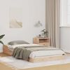 vidaXL Ramka łóżka Brązowy 100 x 210 cm Lite drewno sosnowe