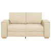 vidaXL Sofa 2-osobowa kremowa 160x78x84 cm Tkanina