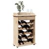 vidaXL Regał na wino Naturalny 58 x 28 x 90 cm Drewno sosnowe