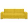 vidaXL Sofa 3-osobowa, ż&oacute;łty, 220x78x84 cm, tapicerowana aksamitem