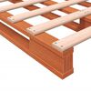 vidaXL Ł&oacute;żko z palet, woskowy brąz, 140x200 cm, lite drewno sosnowe