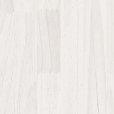 vidaXL Podwyższona donica ogrodowa, biała, 150x31x31 cm, sosnowa