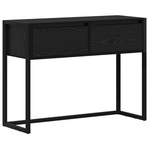 vidaXL Stolik końcowy Czarny Dąb 100 x 36 x 75 cm Drewno inżynieryjne