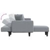 vidaXL Sofa rozkładana L, jasnoszara, 275x140x70 cm, tkanina