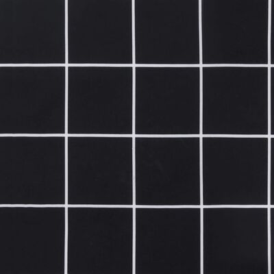 vidaXL Poduszka na paletę, czarna w kratę, 60x40x12 cm, tkanina