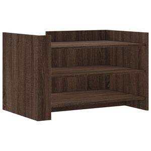 vidaXL Stolik kawowy, brązowy dąb 80x50x50 cm, materiał drewnopochodny