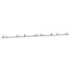 vidaXL System do mocowania drzwi przesuwnych, 366 cm, stal, srebrny