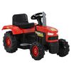 vidaXL Traktor dziecięcy z pedałami, czerwono-czarny