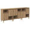 vidaXL Komody 3 szt. Dąb rzemieślniczy 60 x 35 x 70 cm