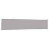 vidaXL Wysuwana markiza boczna na taras, 100 x 500 cm, szara