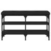 vidaXL Ławka na buty, czarna, 82x32x47 cm, materiał drewnopochodny