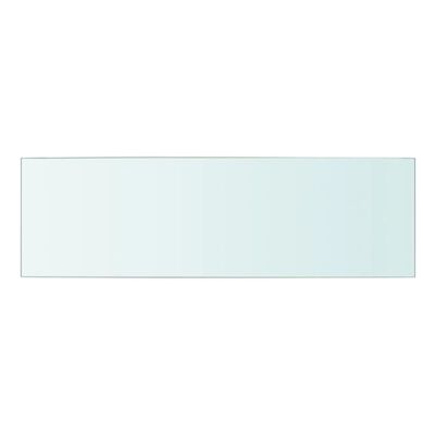 vidaXL Półki, 2 szt., panel z bezbarwnego szkła, 50 x 15 cm