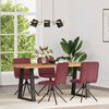 vidaXL Krzesła stołowe, 4 szt., winna czerwień, obite tkaniną
