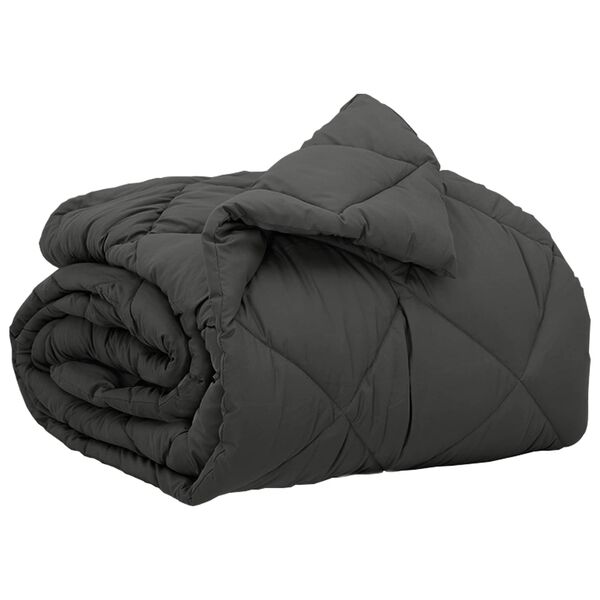 vidaXL Kołdra na cały rok Antracyt 155 x 220 cm Mikrofibra