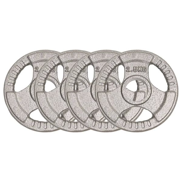 vidaXL Obciążniki olimpijskie, 4 szt., 10 kg, żeliwne