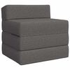 vidaXL Składana Sofa Ł&oacute;żko jasnoszary 70 x 60 x 63 cm tkanina