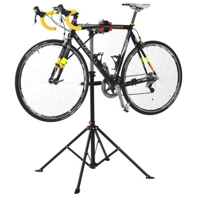 vidaXL Stojak do naprawy roweru, 103x103x(115-200) cm, stalowy, czarny