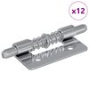 vidaXL Zamek 12 szt. srebrny 46 x 17 x 1,2 mm Stal