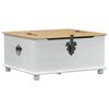 vidaXL storage box z p&oacute;łką Biały 90 x 78 x 45 cm Lite drewno sosnowe