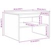 vidaXL Stolik kawowy Biały 60 x 50 x 40 cm Materiał drewnopochodny
