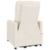 vidaXL Fotel podnoszony, beżowy, obity mikrofibrą