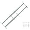 vidaXL Krata bezpieczeństwa do okien z 2 poprzeczkami 3 pcs