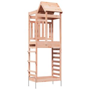 vidaXL Wieża zabaw Brązowy 52,5 x 85 x 238 cm Drewno Douglas lite