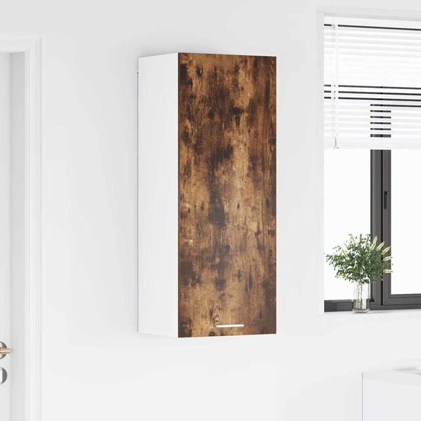vidaXL Szafka wisząca z przechowywaniem Dąb wędzony 40 x 31 x 100 cm