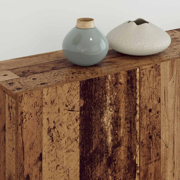 vidaXL Szafka pod telewizor 4 pcs Stare drewno Materiał drewnopochodny