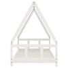 vidaXL Rama łóżka dla dzieci, biała, 90x190 cm, drewno sosnowe
