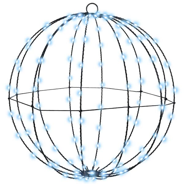 vidaXL Piłka 2 pcs Zimna biel 50,5 x 50,5 x 52 cm Metal