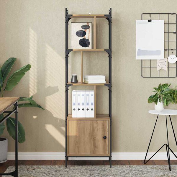 vidaXL P&oacute;łka na książki Dąb rzemieślniczy 44,5 x 30 x 154,5 cm