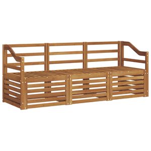 vidaXL Zestawy sof 3 pcs Naturalny Lite Drewno Akacji