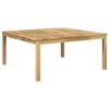 vidaXL Stolik kawowy Biały 100 x 100,5 x 45 cm Lite Drewno Akacji