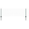 vidaXL Ogrodzenie Euro z słupkiem 25 x 0,6 m Stal pokryta PVC zielony