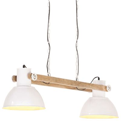 vidaXL Industrialna lampa wisząca, 25 W, biała, 109 cm, E27