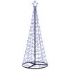 vidaXL Choinka spiralna LED z podstawą EKENAS 180 cm 220 LED Niebieski