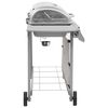 vidaXL Grill gazowy z 6 palnikami, srebrny