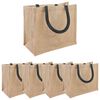 vidaXL Torebki jutowe 5 Naturalny i czarny 26 x 22 x 14 cm