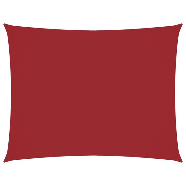 vidaXL Prostokątny żagiel ogrodowy, tkanina Oxford, 6x8 m, czerwony