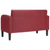 vidaXL Sofa dwuosobowa w kolorze czerwonego wina 110 cm